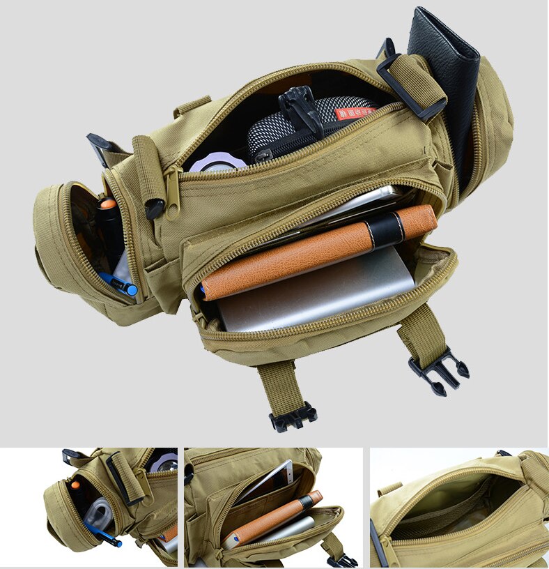 High Quality Outdoor Military Tactical Backpack Waist Pack Waist Bag Mochilas Molle Camping Hiking Pouch 3P Chest Bag