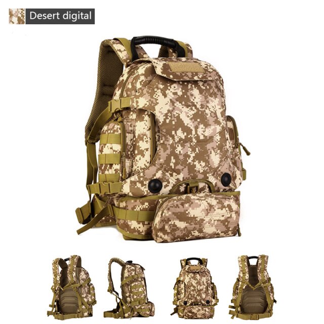 40L Tactical Backpack 2 in 1 Military Bags Army Rucksack Backpack Molle Outdoor Sport Bag Men Camping Hiking Travel Climbing Bag