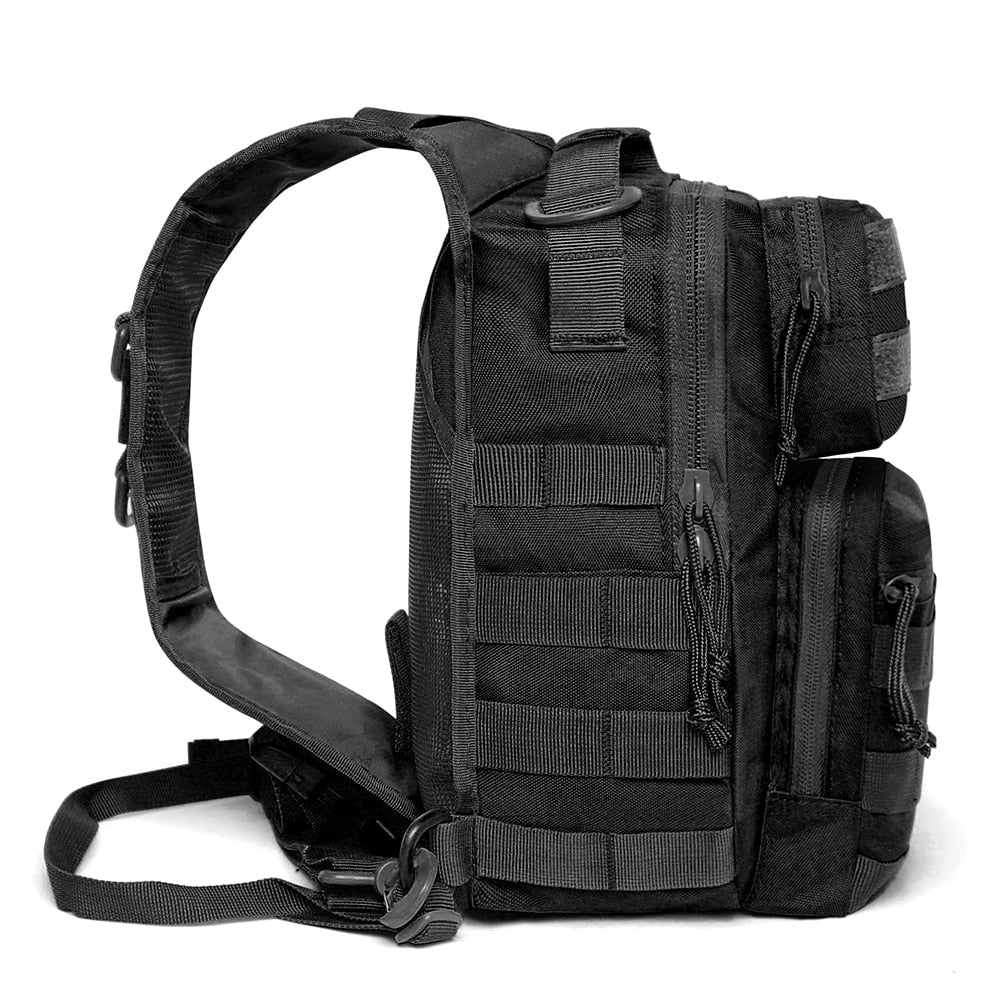 600D Military Tactical Single Shoulder Backpack Army Molle Assault Sling Bag Small EDC One Strap Daypack Military Tactical Bags