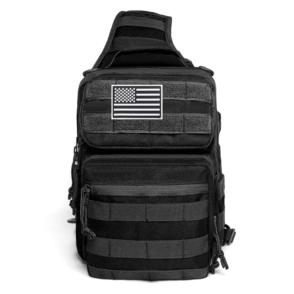 600D Military Tactical Single Shoulder Backpack Army Molle Assault Sling Bag Small EDC One Strap Daypack Military Tactical Bags