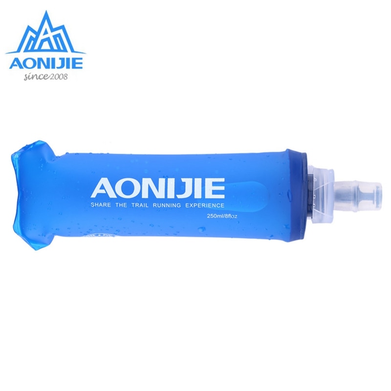 AONIJIE TPU Soft Drink Flask BPA Free Folding Water Bottle Sport Drinkwear For Outdoor Camping Trail Running Jogging 250ml 500ml