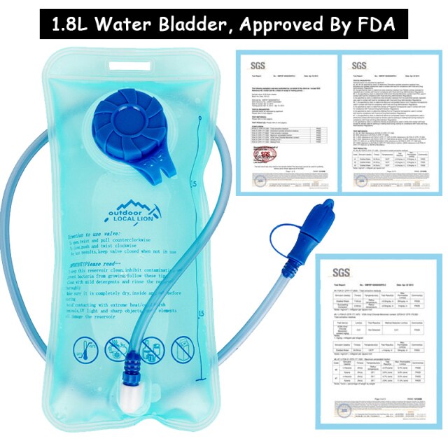Cycling Hydration Backpack Water Bag Outdoor Jogging Sport Backpack Running Backpack With 1.8L Bladder Water Bag As Option