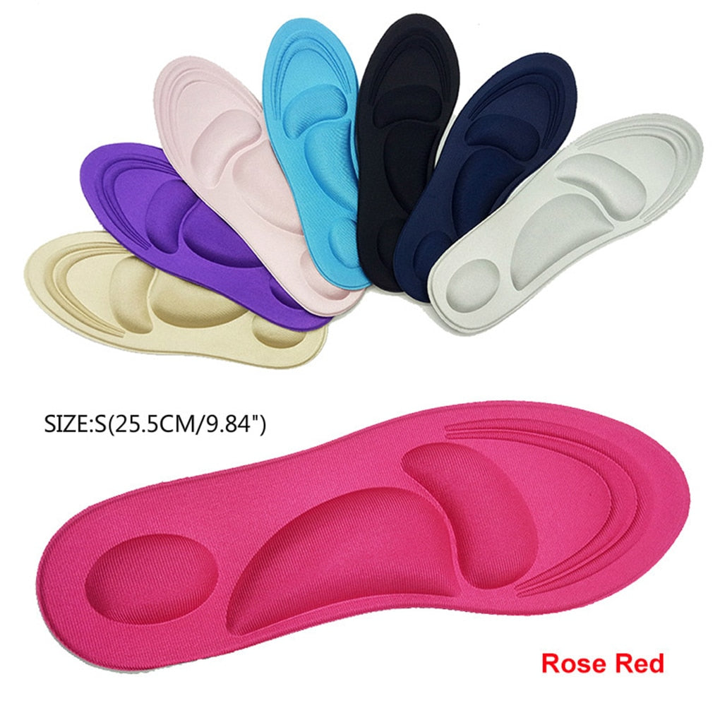 Orthotic Insoles Flat Feet Arch Support Memory Foam Insole Shoe Pad Comfort Black for Men