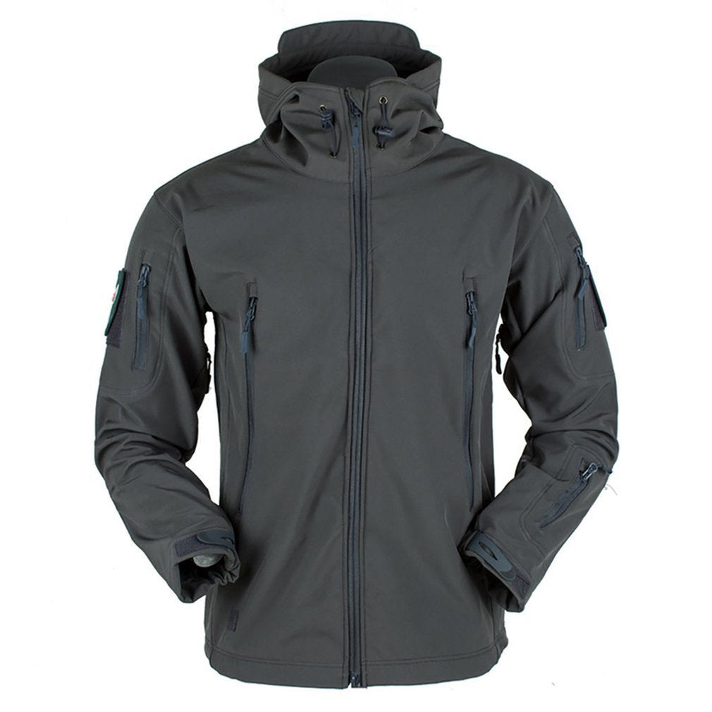 Outdoor Soft Shell Fleece Men And Women Windproof Waterproof Breathable Warm Three-In-One Coat Shark Leather Jacket