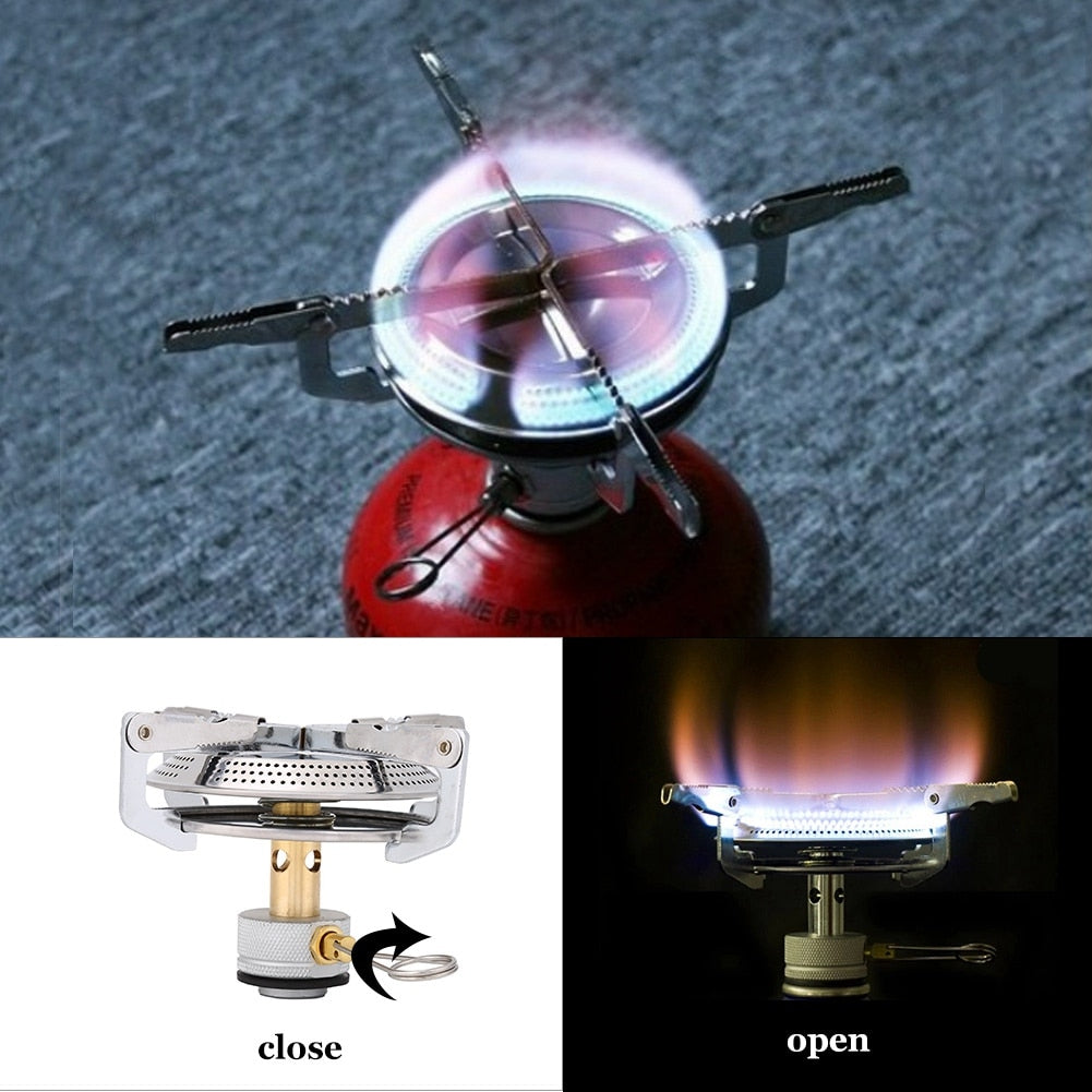 Portable Kerosene Stove Camping Picnic Burner Furnace Sturdy Durable Camping Cookware Outdoor Portable Supplies Silver Cookware