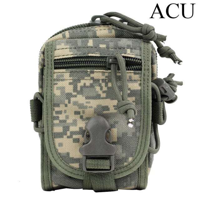 Protector Plus Camo Military Accessory Bag Waterproof Tactical Molle Pouch Outdoor Travel Hunting Camping Mobile Phone Sport Bag