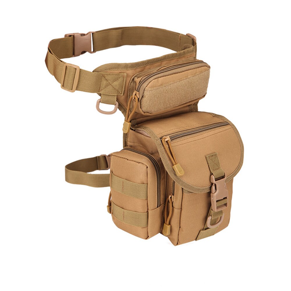 Waist Pouch Convenient Fashion 800D Waterproof Oxford 210D Coated PU Outdoor Military Pocket Leg Bag Travel Diagonal Package