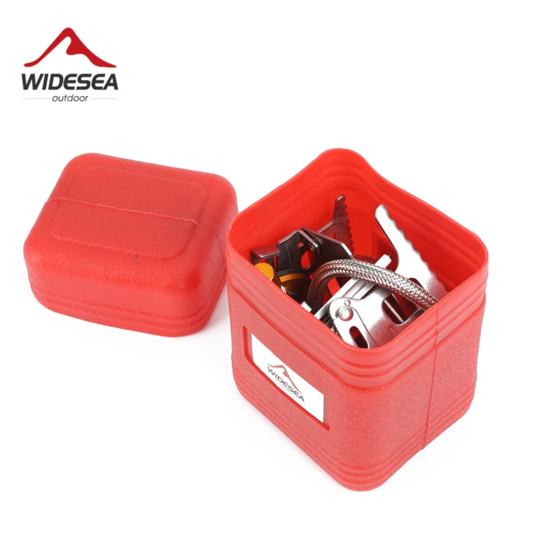 Widesea Outdoor Gas Stove Camping Gas burner Folding Electronic Stove hiking Portable Foldable Split Stoves 3000W