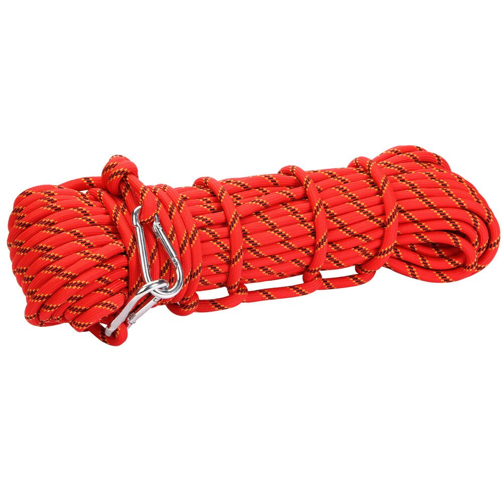 polyester Professional Rock 10M Climbing Rope Outdoor Hiking Accessories 10mm Diameter 3KN High Strength Cord Safety Rope